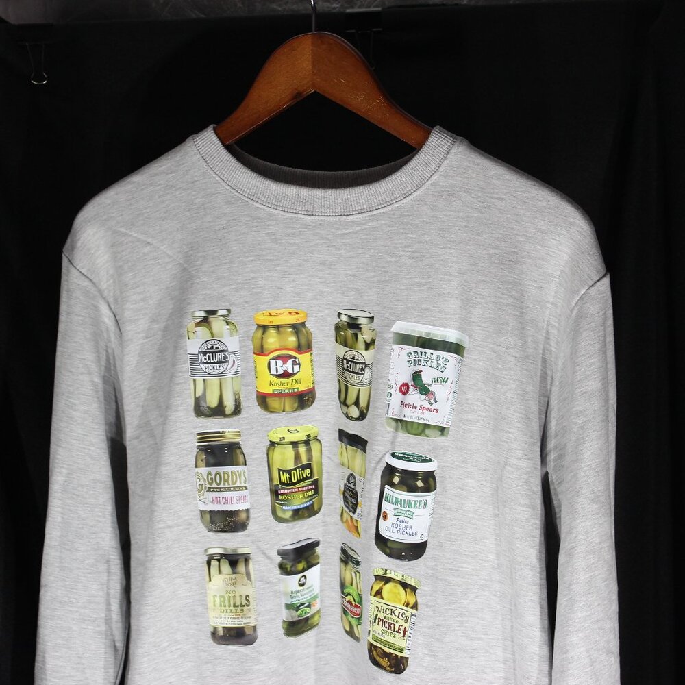 Pickle Jar Grey Pullover Sweatshirt - Size L